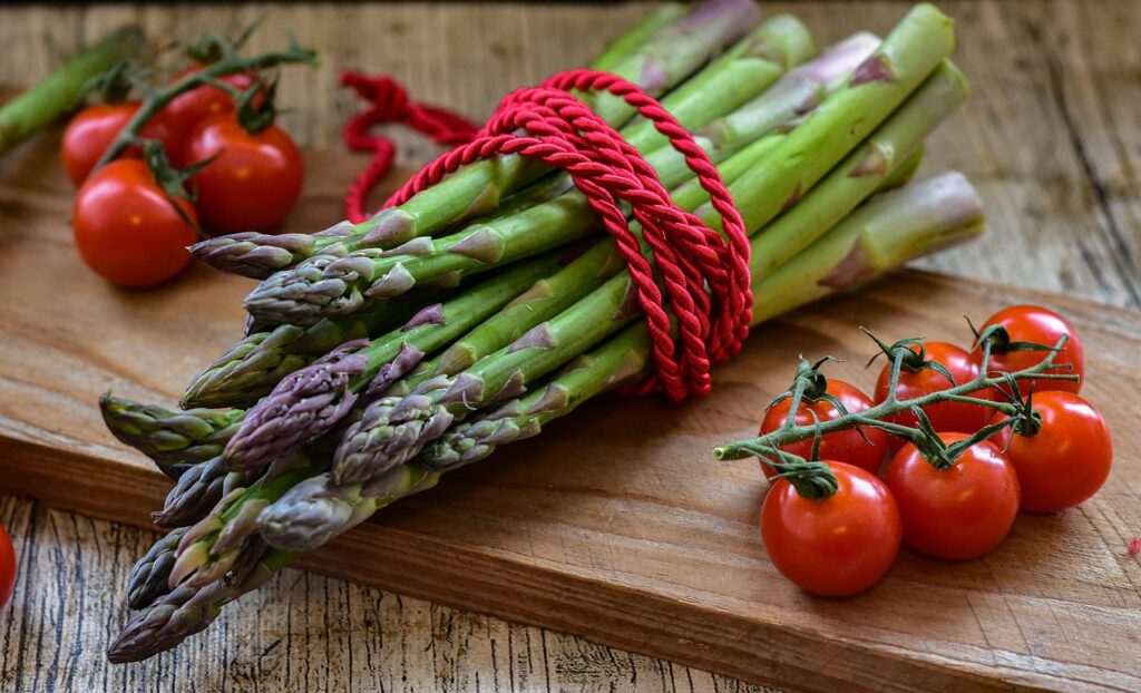 asparagus, green, vegetables